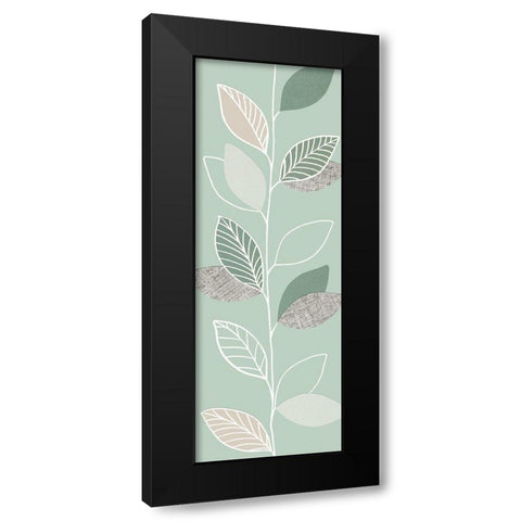 GREEN PAGEANT II Black Modern Wood Framed Art Print by Design Show