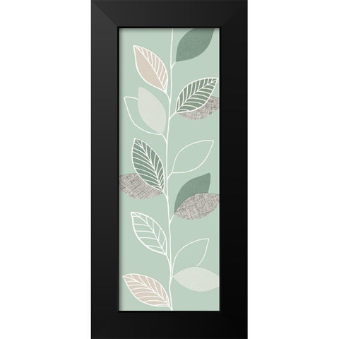 GREEN PAGEANT II Black Modern Wood Framed Art Print by Design Show