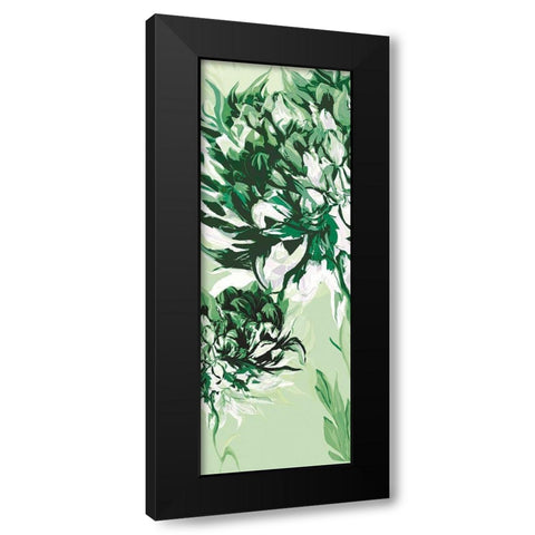 GREEN ALLURE I Black Modern Wood Framed Art Print by Scaffardi, Sally