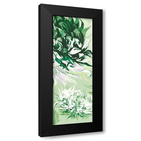 GREEN ALLURE II Black Modern Wood Framed Art Print by Scaffardi, Sally