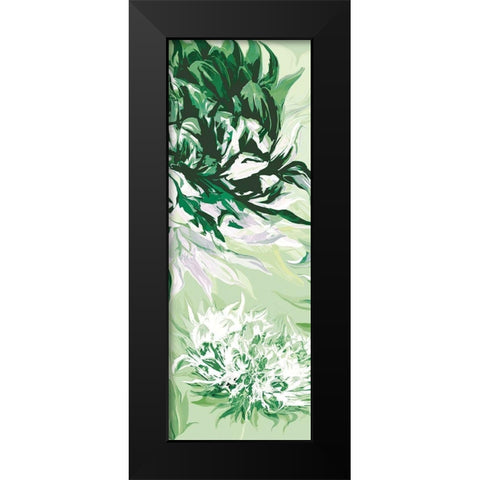 GREEN ALLURE II Black Modern Wood Framed Art Print by Scaffardi, Sally