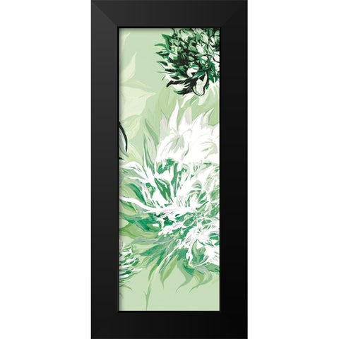 GREEN ALLURE III Black Modern Wood Framed Art Print by Scaffardi, Sally