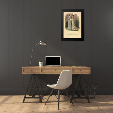 REVUE DE LA MODE II Black Modern Wood Framed Art Print by Dubois, Alain