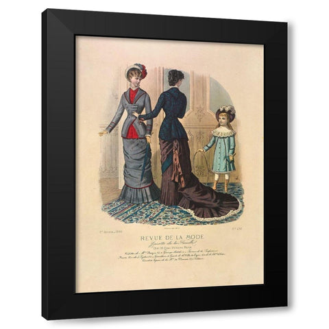 REVUE DE LA MODE III Black Modern Wood Framed Art Print by Dubois, Alain
