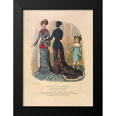 REVUE DE LA MODE III Black Modern Wood Framed Art Print by Dubois, Alain