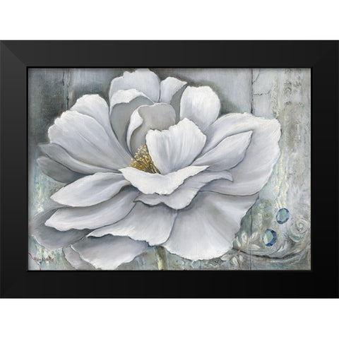 FLOWER DREAM Black Modern Wood Framed Art Print by Withaar, Rian