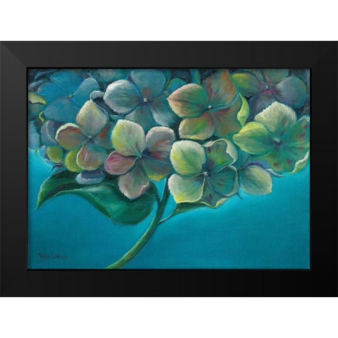 HYDRANGEA I Black Modern Wood Framed Art Print by Withaar, Rian