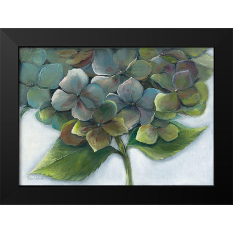 HYDRANGEA II Black Modern Wood Framed Art Print by Withaar, Rian