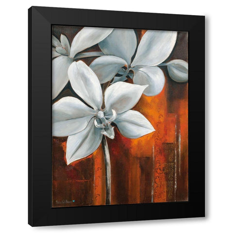 WHITE ORCHID II Black Modern Wood Framed Art Print with Double Matting by Withaar, Rian