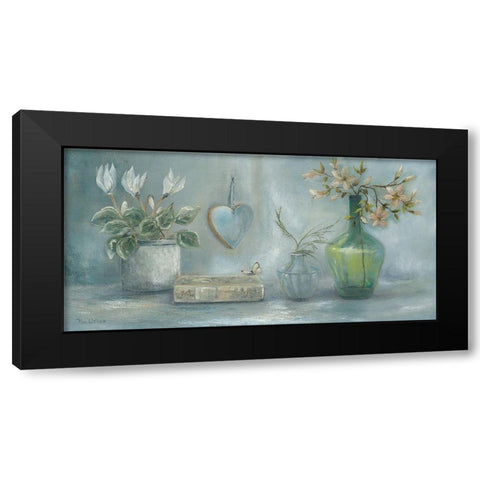 FLOWER SILL Black Modern Wood Framed Art Print by Withaar, Rian