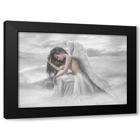 Living Past Black Modern Wood Framed Art Print with Double Matting by Babette