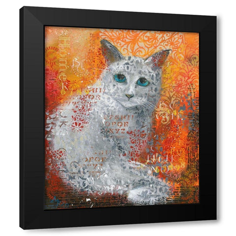 MILO Black Modern Wood Framed Art Print by Mizo