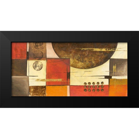 Sphere Ascendance I Black Modern Wood Framed Art Print by Kikani, Umang