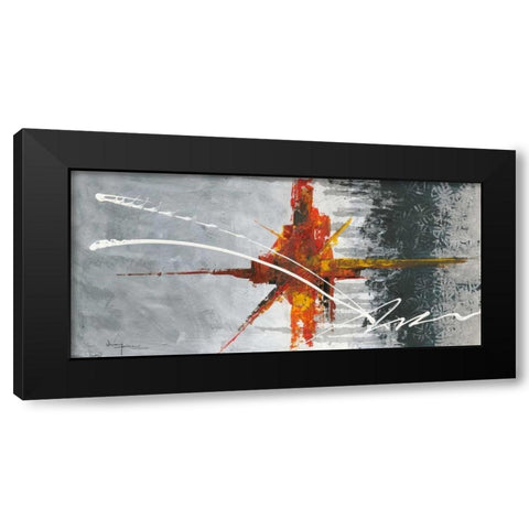 Nonpartision I Black Modern Wood Framed Art Print by Kikani, Umang
