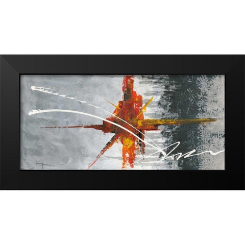 Nonpartision I Black Modern Wood Framed Art Print by Kikani, Umang