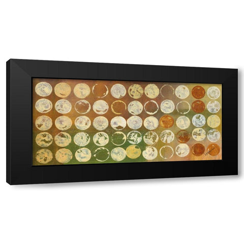 Disk A Licious Black Modern Wood Framed Art Print by Kikani, Umang