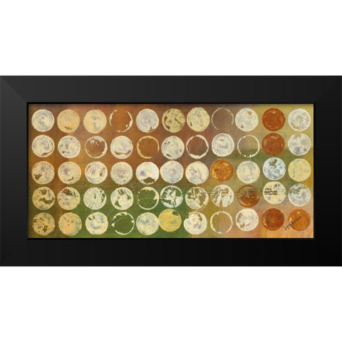 Disk A Licious Black Modern Wood Framed Art Print by Kikani, Umang