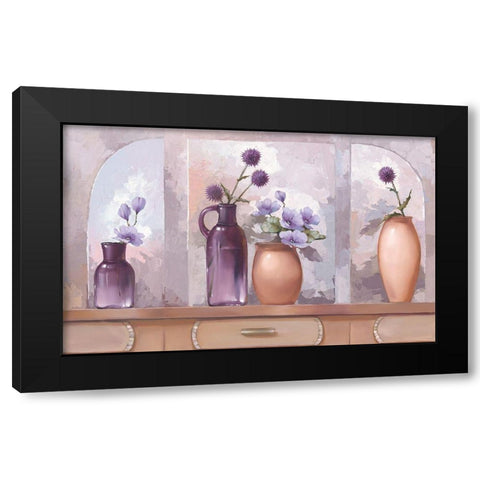 COMP LILAC KITCHEN Black Modern Wood Framed Art Print by Babichev