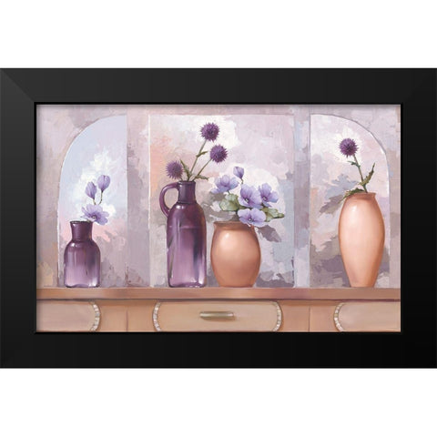 COMP LILAC KITCHEN Black Modern Wood Framed Art Print by Babichev
