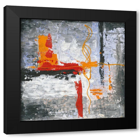 Urban Humanity I Black Modern Wood Framed Art Print by Kikani, Umang