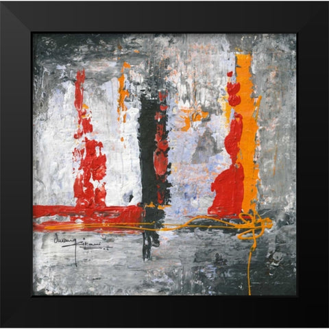 Urban Humanity II Black Modern Wood Framed Art Print by Kikani, Umang