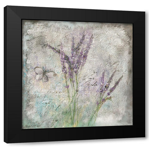 MEADOW FLOWERS II Black Modern Wood Framed Art Print with Double Matting by Withaar, Rian