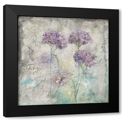 MEADOW FLOWERS III Black Modern Wood Framed Art Print with Double Matting by Withaar, Rian