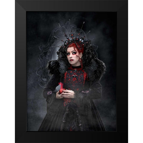 Evil Queen Black Modern Wood Framed Art Print by Babette