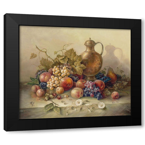 SUMMER HARVEST I Black Modern Wood Framed Art Print with Double Matting by Pila