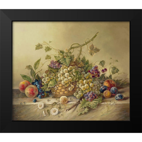SUMMER HARVEST II Black Modern Wood Framed Art Print by Pila