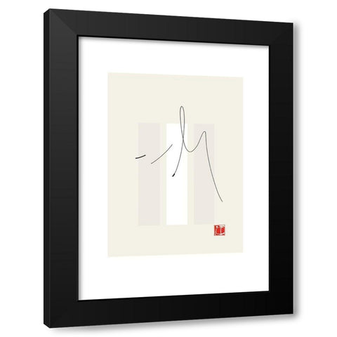 JAPANESE STYLE I Black Modern Wood Framed Art Print by Sakai, Takashi
