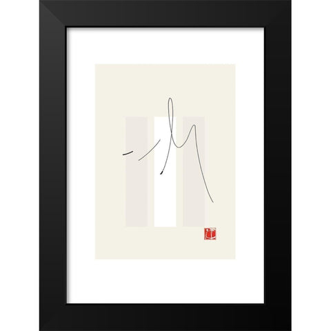 JAPANESE STYLE I Black Modern Wood Framed Art Print by Sakai, Takashi