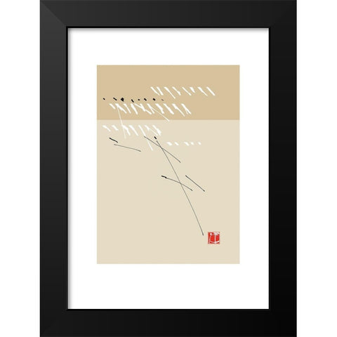 JAPANESE STYLE III Black Modern Wood Framed Art Print by Sakai, Takashi