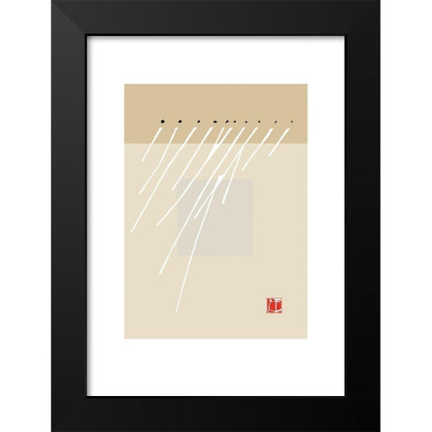JAPANESE STYLE IV Black Modern Wood Framed Art Print by Sakai, Takashi