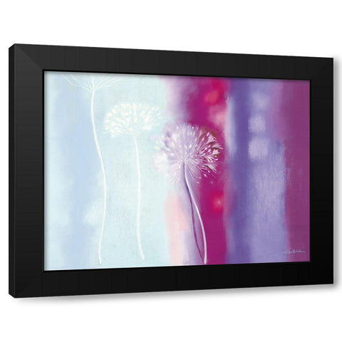 Floral ILLUSIONS II Black Modern Wood Framed Art Print by Robertson, Marilyn