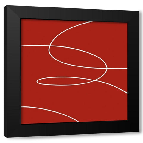 MEDITATION I Black Modern Wood Framed Art Print with Double Matting by Sakai, Takashi