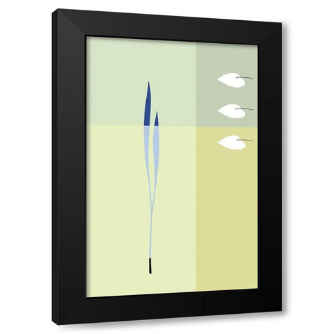 ELEMENTAL MOVEMENT I Black Modern Wood Framed Art Print with Double Matting by Sakai, Takashi