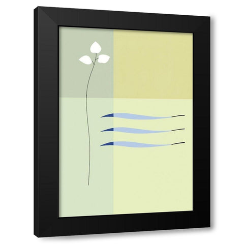 ELEMENTAL MOVEMENT II Black Modern Wood Framed Art Print by Sakai, Takashi