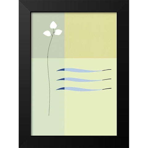 ELEMENTAL MOVEMENT II Black Modern Wood Framed Art Print by Sakai, Takashi