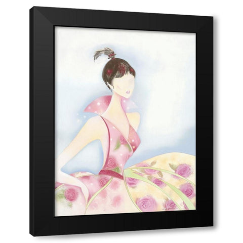 CHIC Black Modern Wood Framed Art Print by Robertson, Marilyn