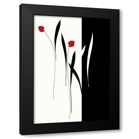 TRANQUIL GARDEN I Black Modern Wood Framed Art Print by Sakai, Takashi