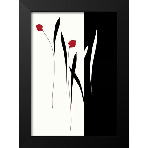 TRANQUIL GARDEN I Black Modern Wood Framed Art Print by Sakai, Takashi