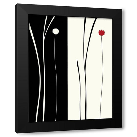 TRANQUIL GARDEN II Black Modern Wood Framed Art Print by Sakai, Takashi
