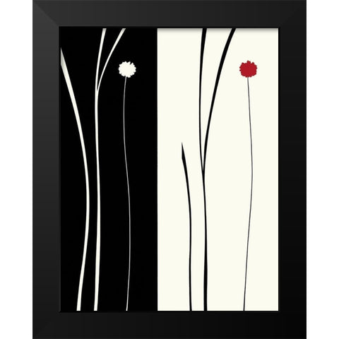 TRANQUIL GARDEN II Black Modern Wood Framed Art Print by Sakai, Takashi