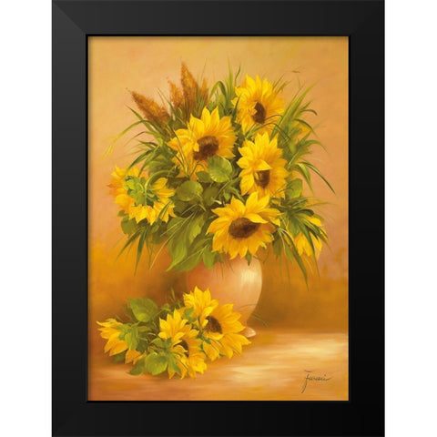 SUMMERS END II Black Modern Wood Framed Art Print by Fasani