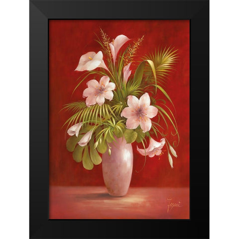 AFTERNOON DELIGHT I Black Modern Wood Framed Art Print by Fasani