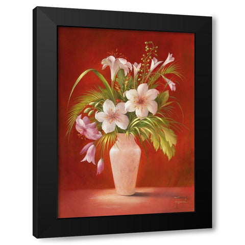 AFTERNOON DELIGHT II Black Modern Wood Framed Art Print by Fasani