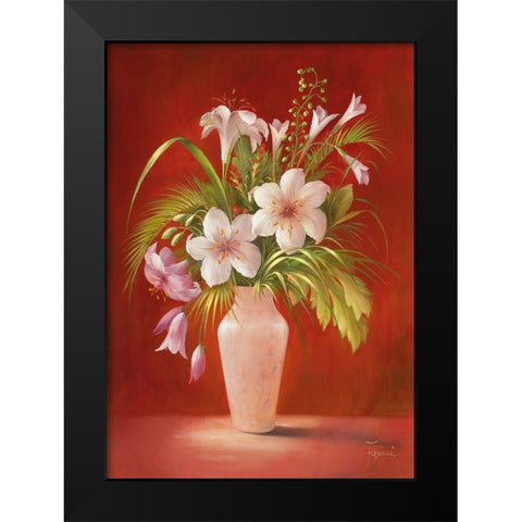 AFTERNOON DELIGHT II Black Modern Wood Framed Art Print by Fasani