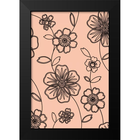 Accord II Black Modern Wood Framed Art Print by Design Show