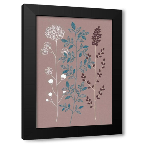 Shiny Blue I Black Modern Wood Framed Art Print by Design Show